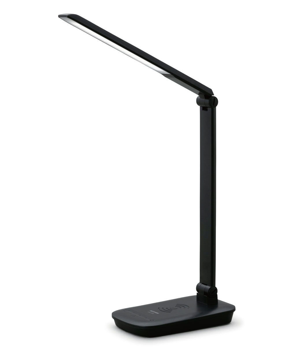 [アイリスオーヤマ]LEDデスクライトQi充電シリーズ 平置きタイプ 調光 ブラック