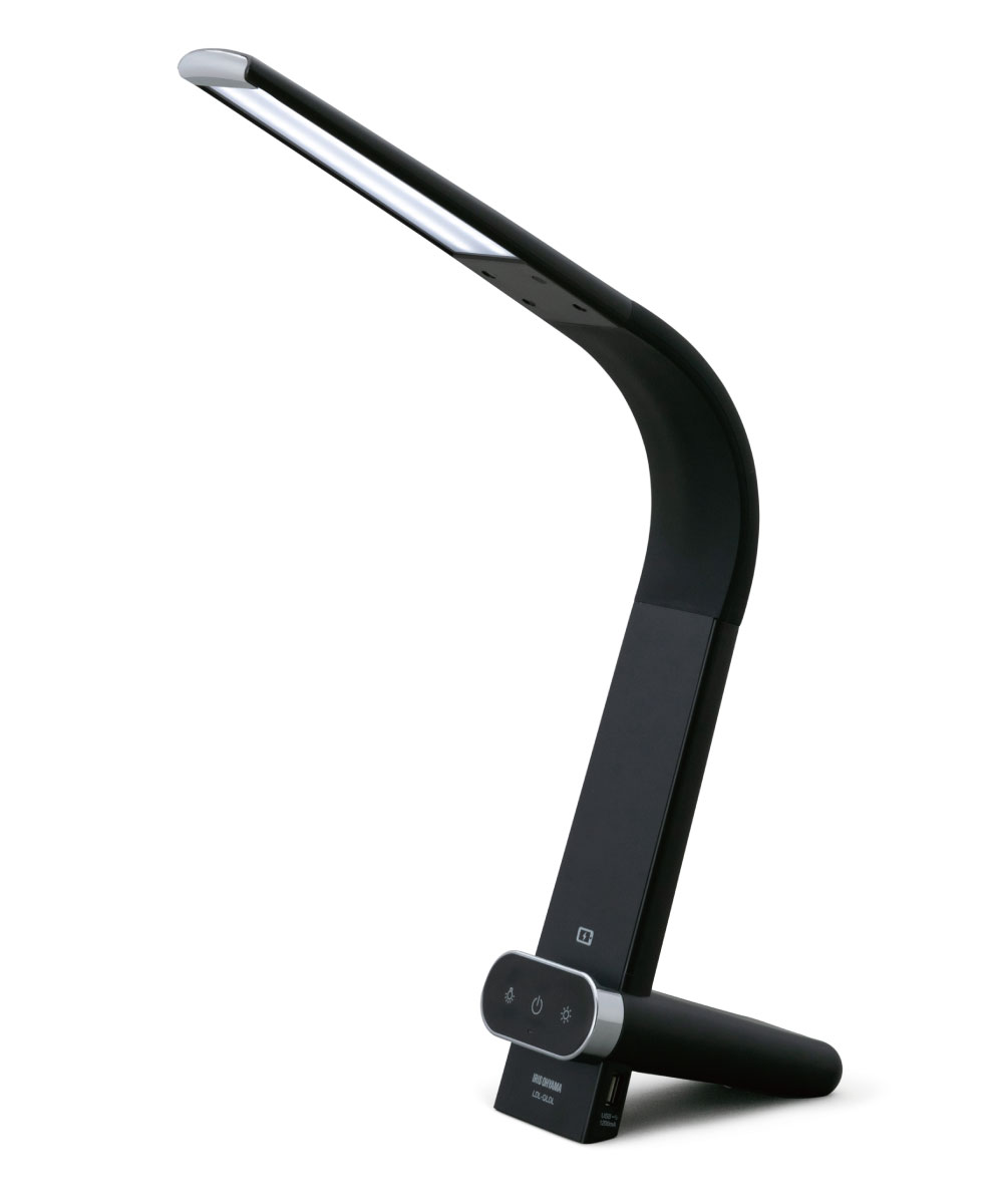 [アイリスオーヤマ]LEDデスクライトQi充電シリーズ 縦置きタイプ 調光・調色 ブラック